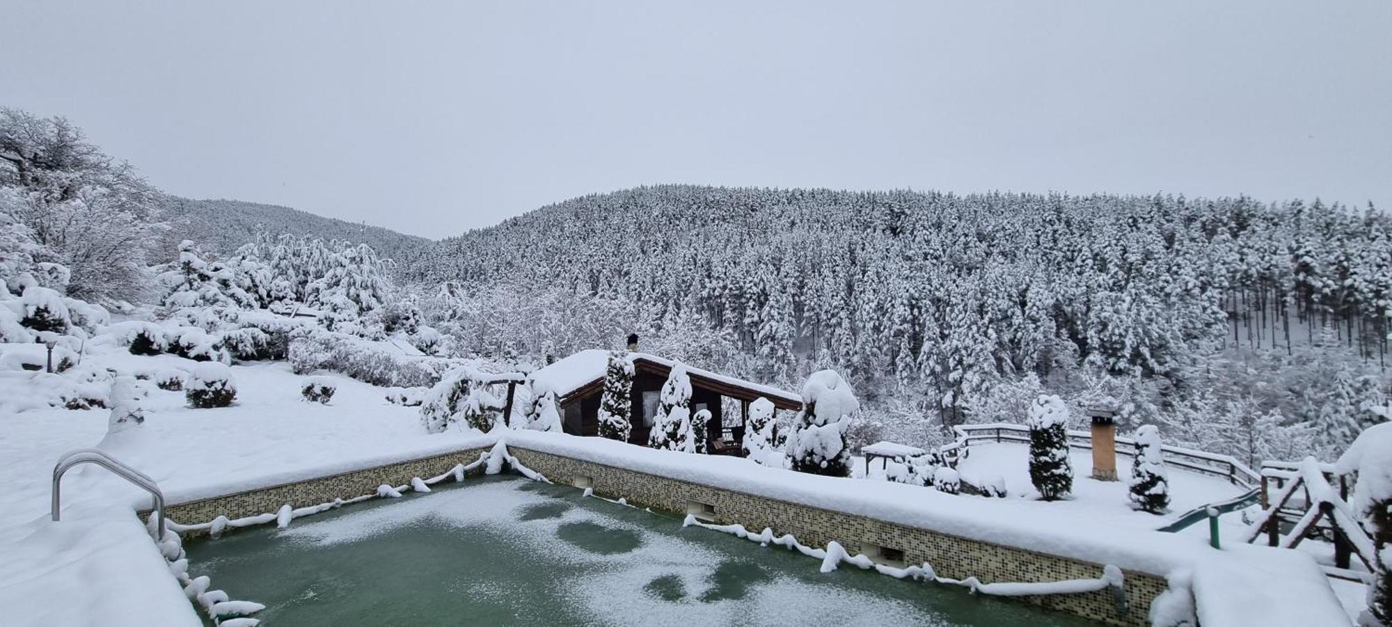 Панорама хаус Лещен и еко къщи Дървена и Землянка Экстерьер фото