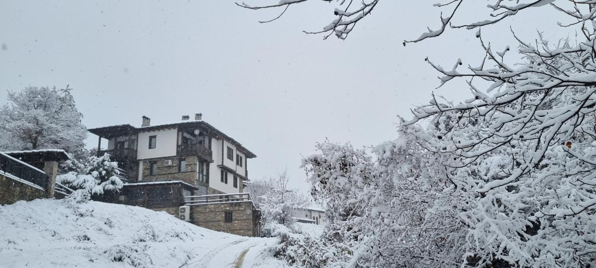 Панорама хаус Лещен и еко къщи Дървена и Землянка Экстерьер фото